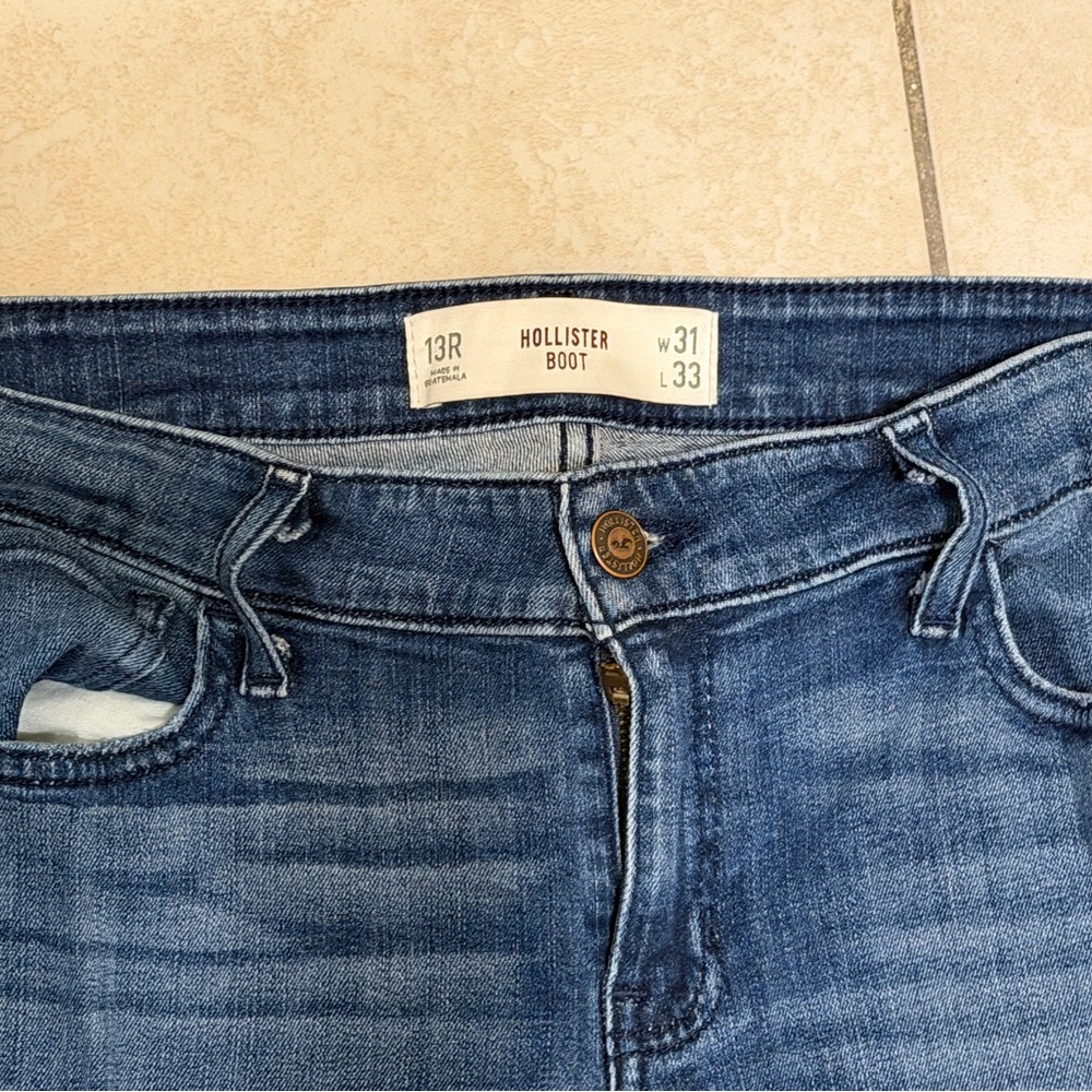 Hollister Women's Classic Blue Boot Cut Jeans